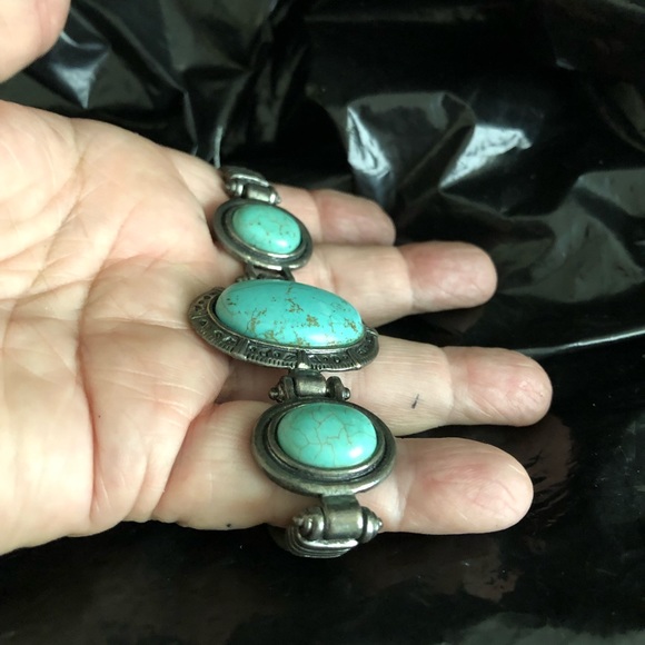 Santo Domingo Jewelry - TURQUOISE Bracelet Very Large From Santo Domingo